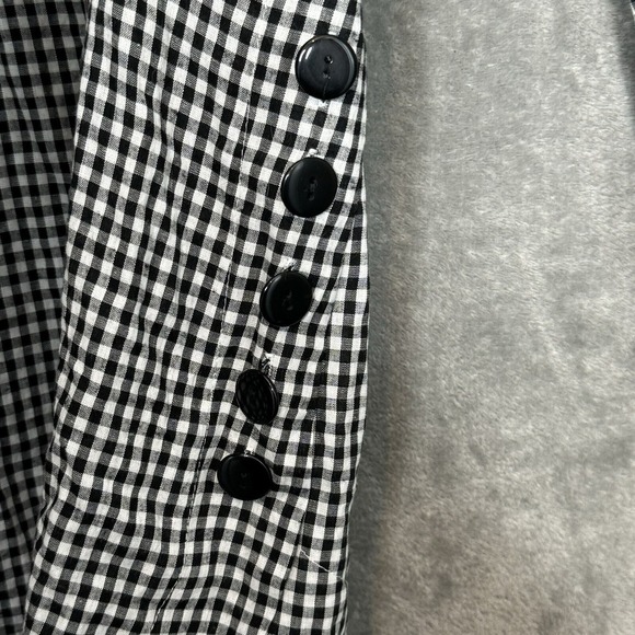 Amazon XXL 2X Top Shirt Black Check Button Down Long Sleeve Collared Cotton - Picture 7 of 7